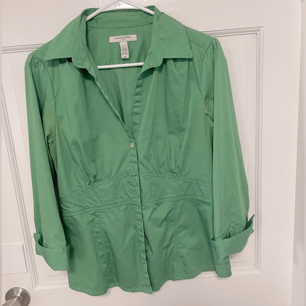 Banana Republic Button Up Blouse Size 12
